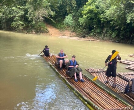 Bamboo rafting