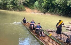 Bamboo rafting